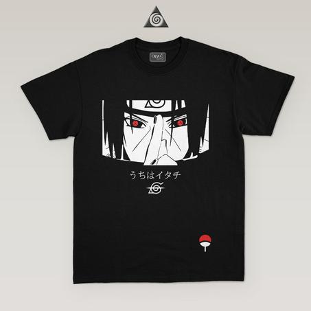 Anime T-shirt Itachi Noir.