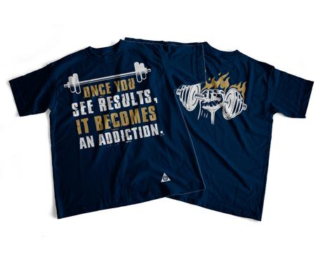 Gym T-shirt Noir (ADDICTION)