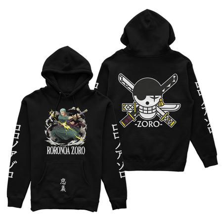 Anime Hoodie (Roronoa Zoro) Noir
