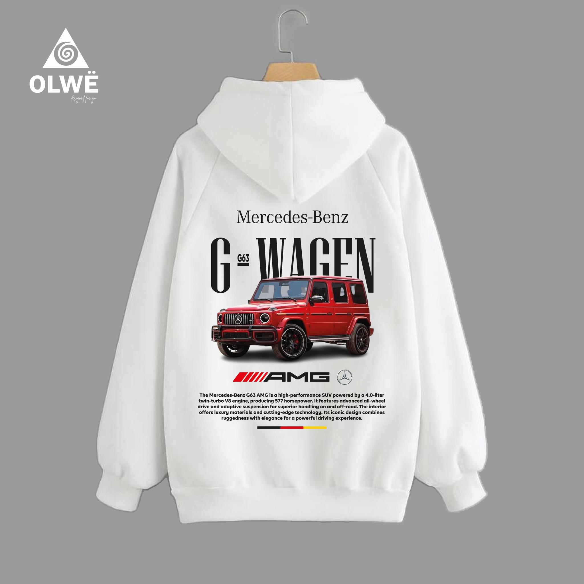 Mercedes-Benz G63 white Hoodie