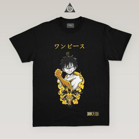 Anime T-shirt Luffy Jaune &  Noir.