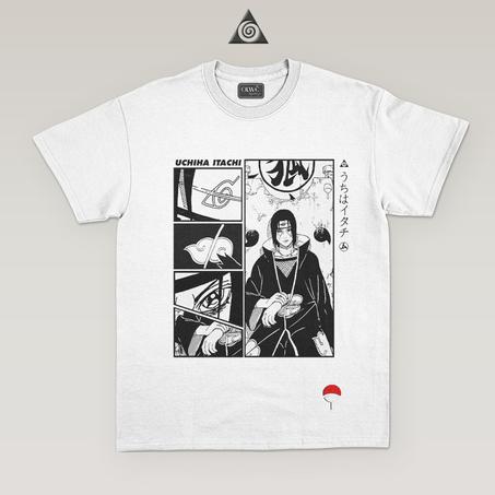 Anime T-shirt Itachi Blanc MG.