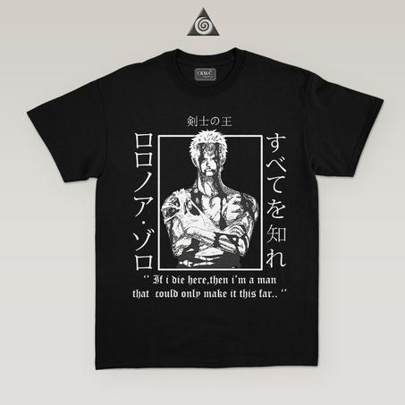 Anime T-shirt Zoro Noir.