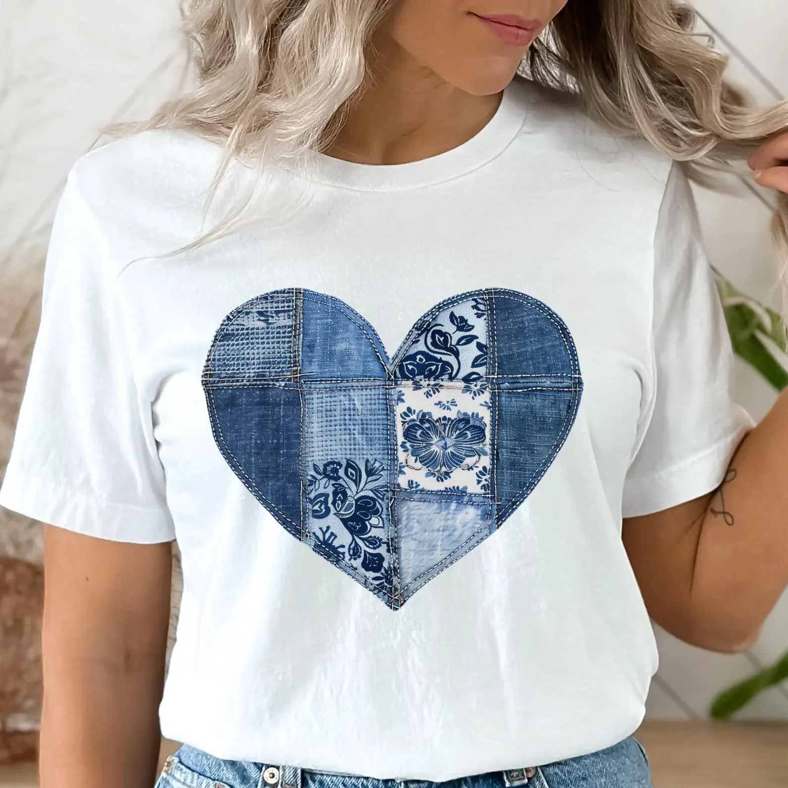 Cœur Denim Patchwork