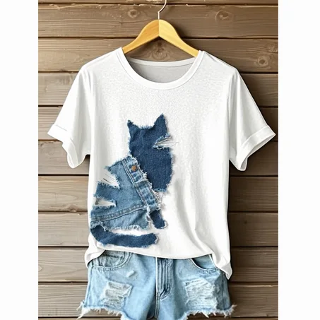 Chat Mystère en Jean