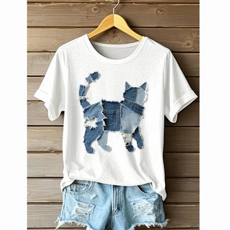 Chat Rebel en Jean