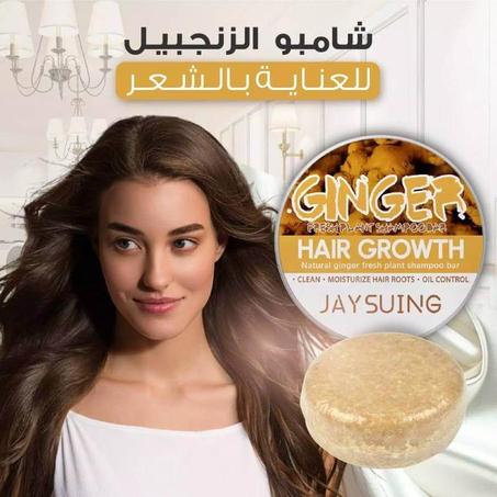 شامبو الزنجبيل لنمو الشعر، شامبو صلب للشعر بالزنجبيل Ginger Hair Shampoo