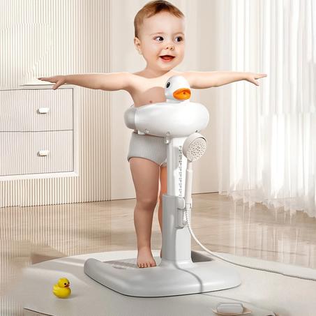 حامل استحمام واقف للأطفال – تصميم بطة