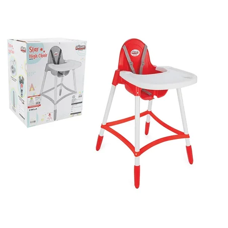 Chaise haute étoile Pilsan Rouge
