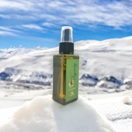 بخاخ معالجة الشعر بالزنجبيل الأخضر لنمو الشعر