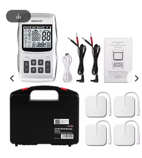 جهاز وحدة عشرات الكهربائية ، محفز علاج العضلات ، العلاج الطبيعي ، جهاز تدليك النبض ، الظهر ، الرقبة ، مدلك كامل الجسم ، الاسترخاء ، إمز