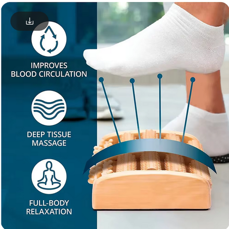 بكرة تدليك القدم الخشبية ، يخفف التعب ، آلام القدم والتهاب اللفافة الأخمصية ، أداة استرخاء العضلات الأخمصية ، المنزل والصالة الرياضية الاسترخاء