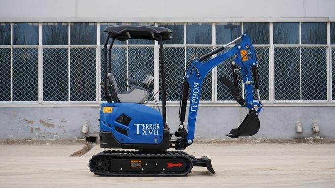 2025 3,800 lb TYPHON TERROR XVII Mini Excavator Rubber Track with Kubota D902 Diesel Engine USA