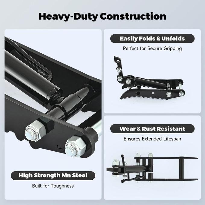 Hydraulic Thumb Clip Attachment For 1 Ton Mini Excavator with 2 Hydraulic Hoses