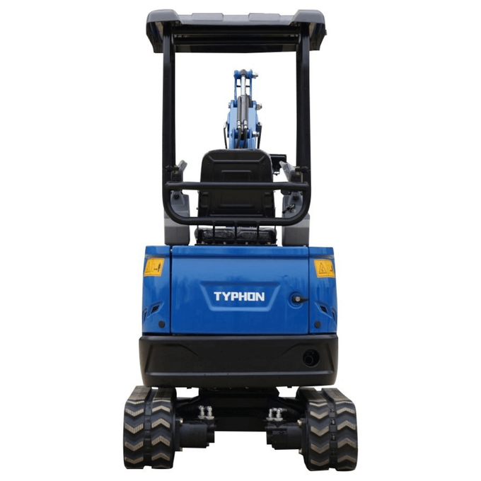 2025 3,800 lb TYPHON TERROR XVII Mini Excavator Rubber Track with Kubota D902 Diesel Engine USA