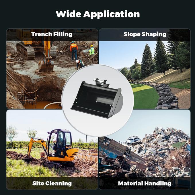 500mm Plain Flat Bucket Attachment 20