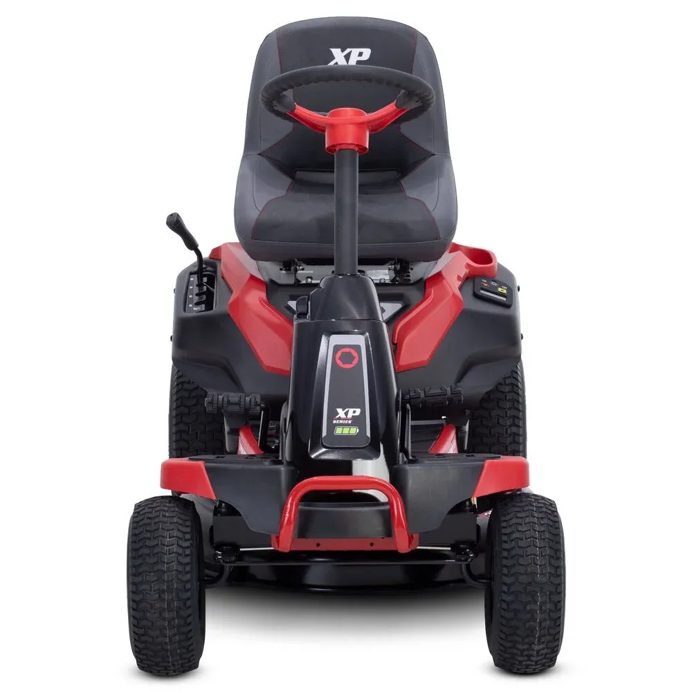 Troy Bilt XP 30 in. 56-Volt MAX 30 Ah Battery Lithium-Ion Electric Drive Cordless Riding Lawn Tractor with Mulch Kit Included