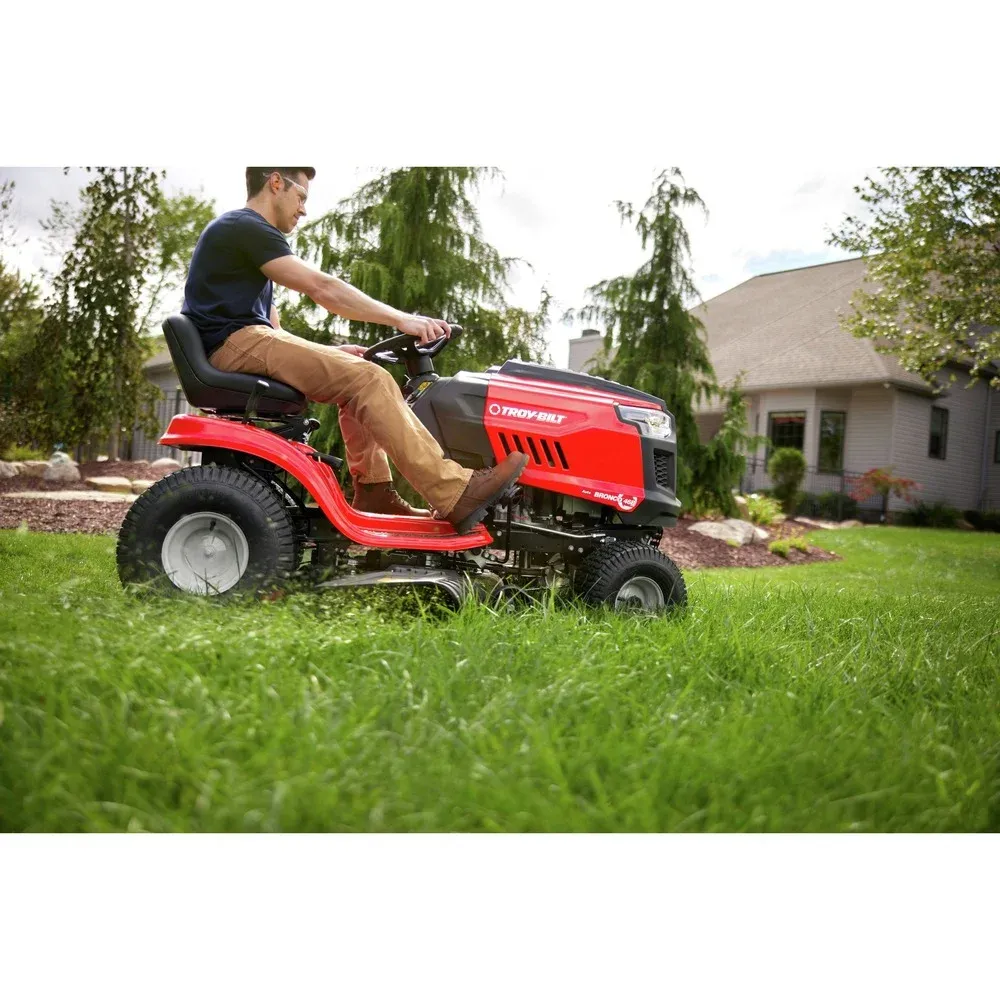 Troy-Bilt Bronco 46 in. 17.5 HP Briggs and Stratton Engine Automatic Drive Gas Riding Lawn Tractor
