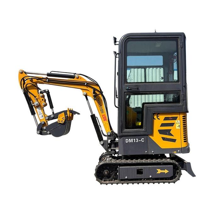 2024 13.5 HP B&S 1-Ton Mini Small Cab Excavator with Hydraulic Thumb