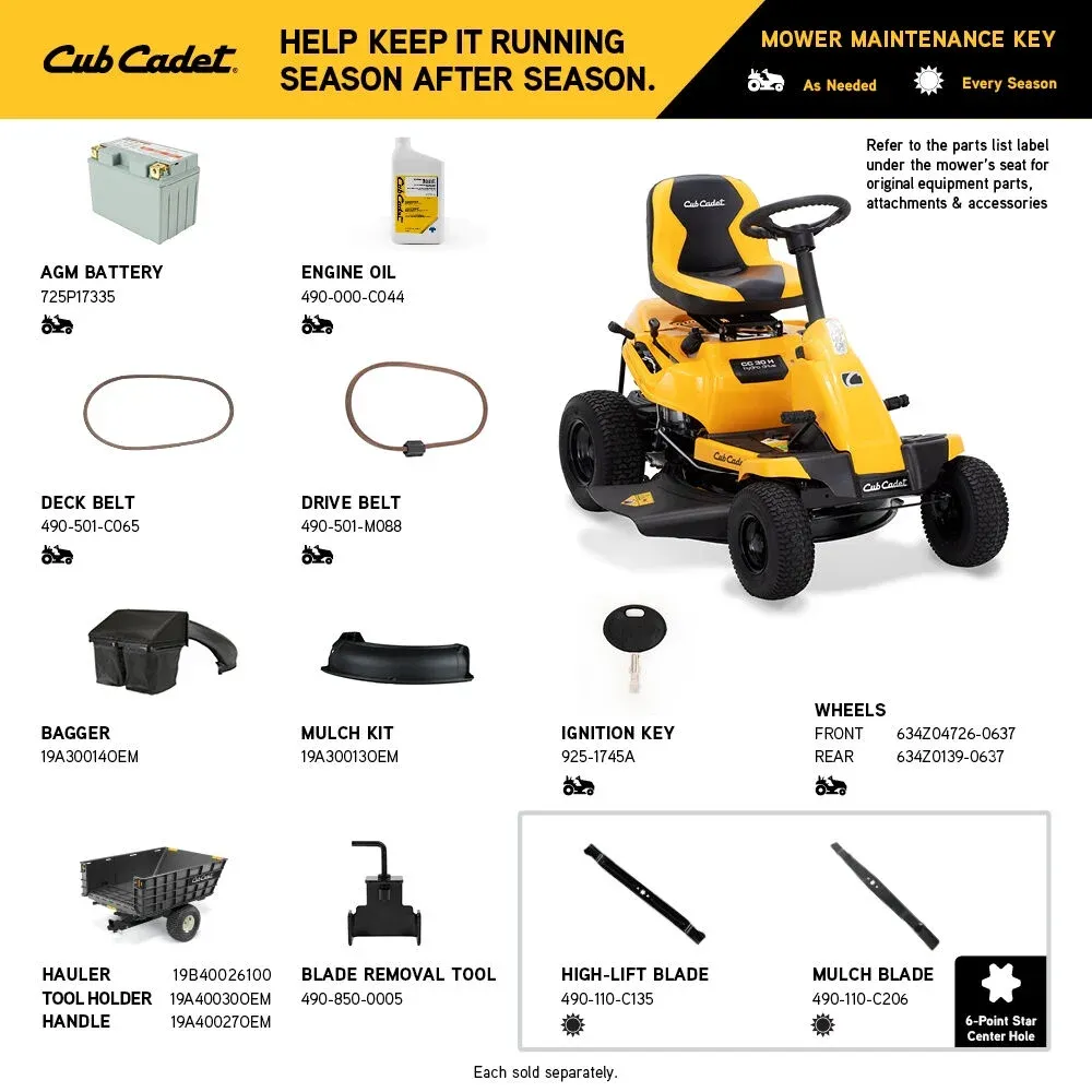 Cub Cadet 30 in. 10.5 HP Briggs and Stratton Engine 6-Speed Manual Drive Gas Rear Engine Riding Mower with Mulch Kit Included