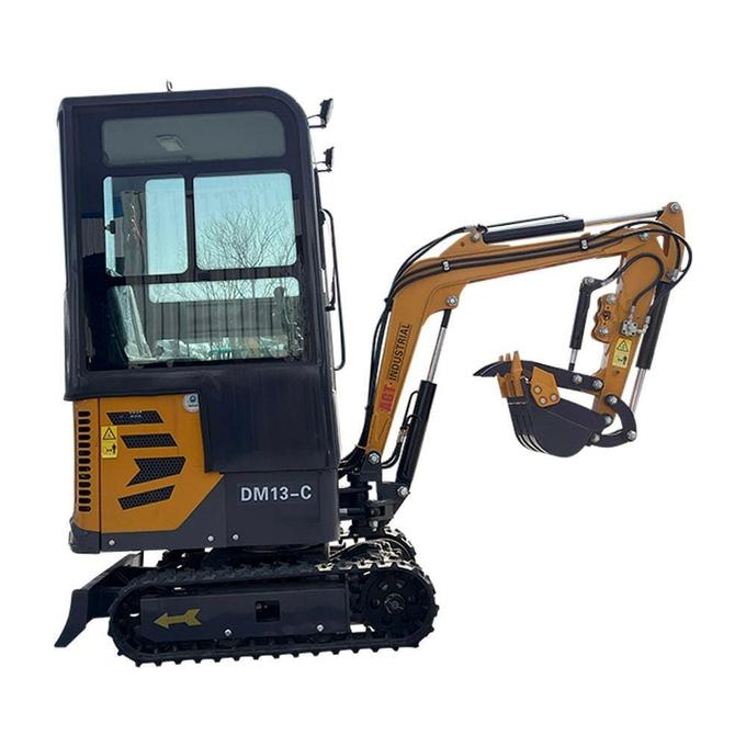 2024 13.5 HP B&S 1-Ton Mini Small Cab Excavator with Hydraulic Thumb