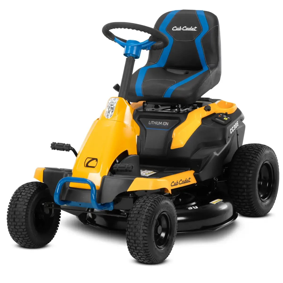 Cub Cadet 30 in. 56-Volt MAX 30 Ah Battery Lithium-Ion Electric Drive Cordless Riding Lawn Tractor with Mulch Kit Included