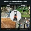 AX-12B | 13.5 HP B&S Engine Mini Excavator