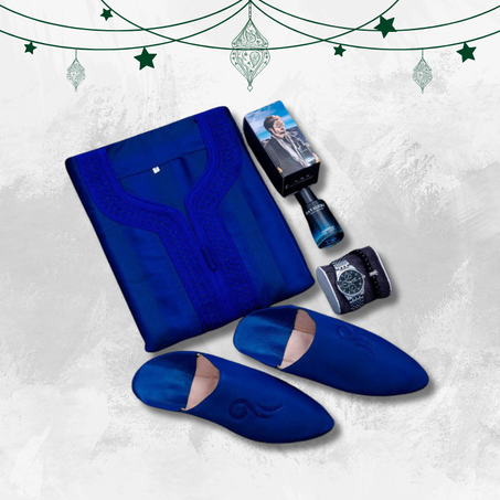 باك رجال فوقية + بلغة + ساعة + ريحة