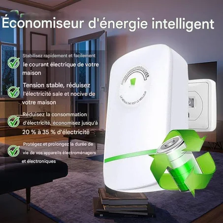 Économiseur d'énergie professionnel 90V-250V, boîte d'économie d'électricité pour le bureau et la maison, prise US/EU/UK, économie d'énergie à tension Stable