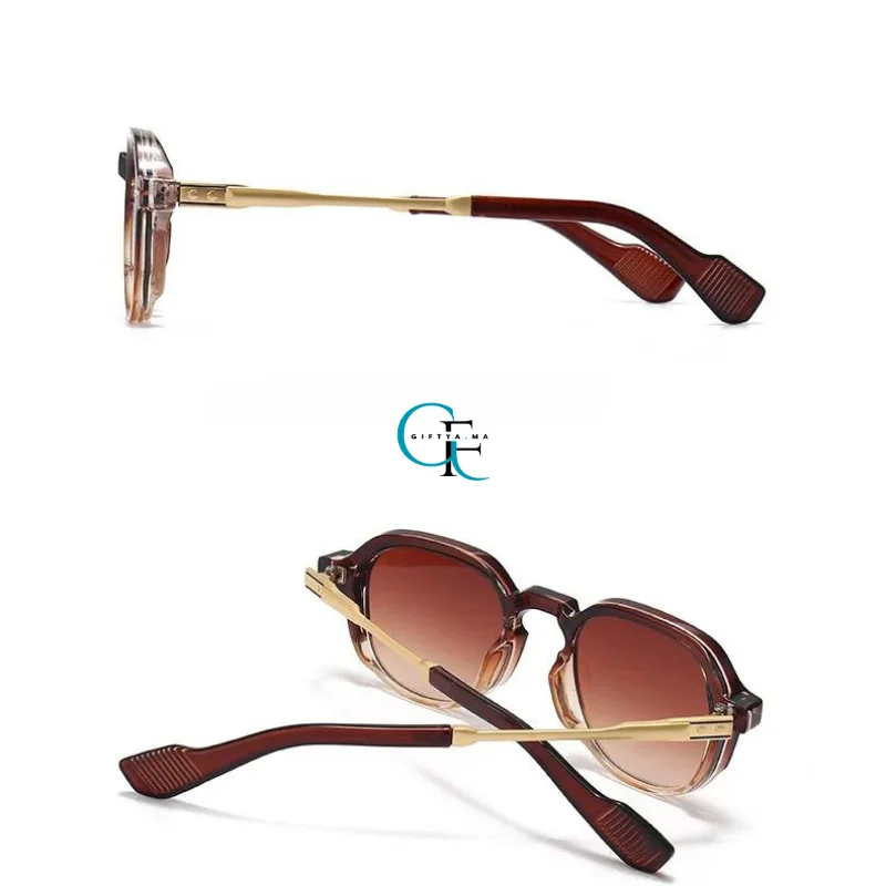 Lunette style tendance 2024 avec boite - نظارات رجالية عصرية مع علبة فاخرة