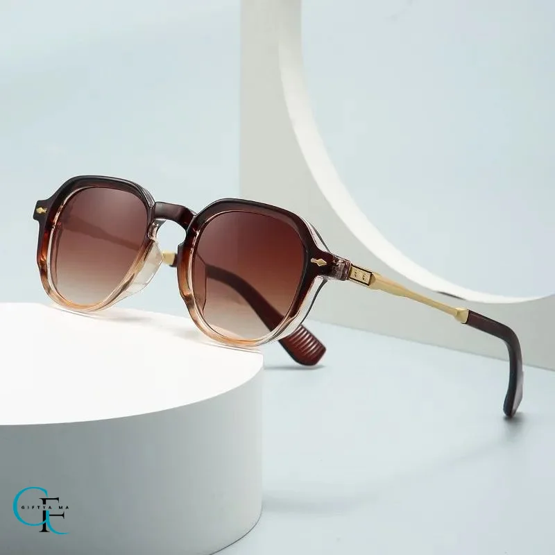 Lunette style tendance 2024 avec boite - نظارات رجالية عصرية مع علبة فاخرة
