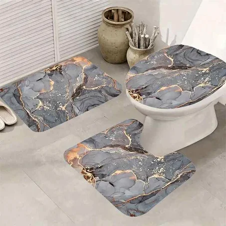 طقم حمام فاخر 3 قطع من السيليكون