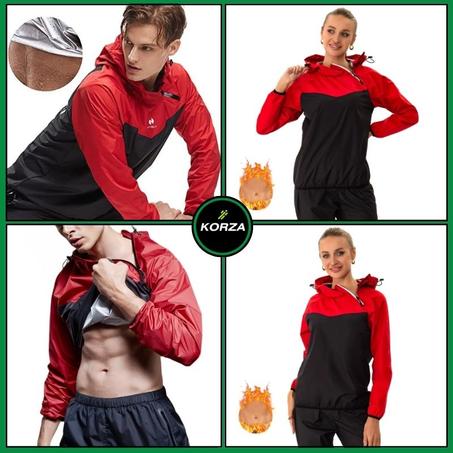 بدلة ساونا حرارية للرجال والنساء – للتعرق السريع وخسارة الوزن