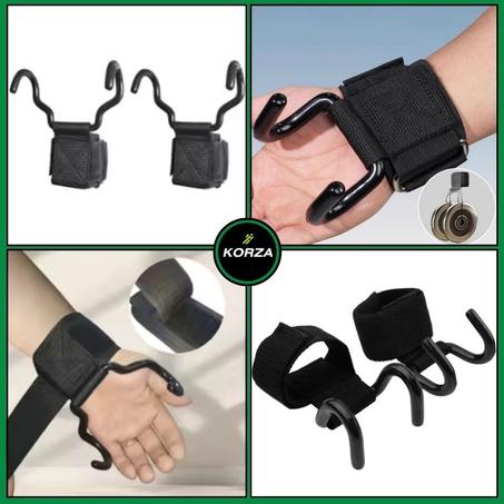 أشرطة رفع الأثقال مع خطافات للسحب – إكسسوار رياضي للجنسين للتدريب المكثف