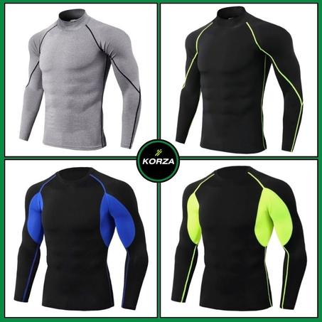 قميص ضغط رياضي بأكمام طويلة للرجال – أداء، راحة، أناقة