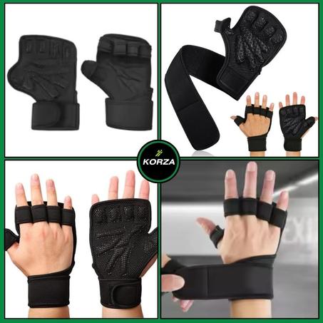 قفازات تدريب ورفع الأثقال مع دعم للمعصم – مضادة للانزلاق ومريحة – مثالية للتمارين الرياضية ورياضات القوة