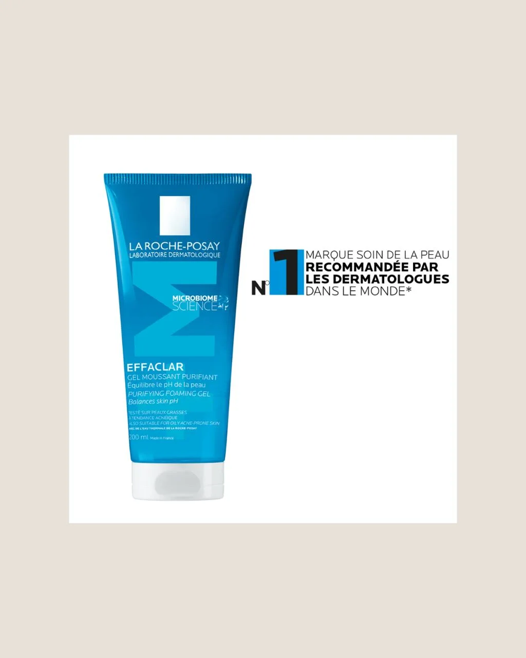 Effaclar Gel Nettoyant Purifiant – Peaux Grasses & Imperfections 200 ml