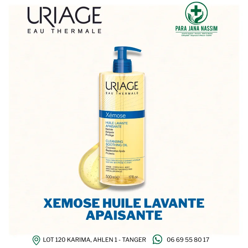 URIAGE XÉMOSE HUILE NETTOYANTE APAISANTE VISAGE ET CORPS 500 ML