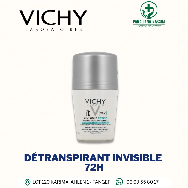 DERMO-DÉTRANSPIRANT INVISIBLE PROTECT 72H ANTI-TACHES ANTI-IRRITATIONS