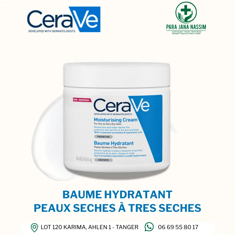 CeraVe Baume Hydratant Nourrissant Peau Sèche à Très Sèche | 454g