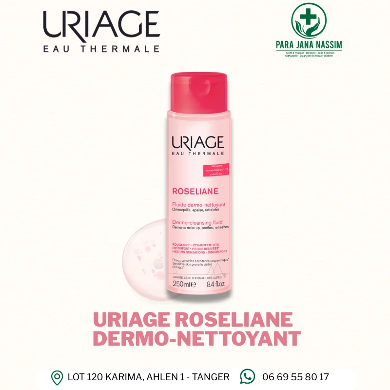 URIAGE ROSELIANE FLUID DERMO-NETTOYANT 250 ML