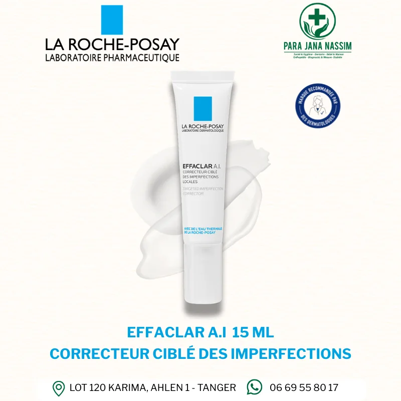 LA ROCHE-POSAY – Effaclar A.I. Correcteur Ciblé des Imperfections Locales – 15ml