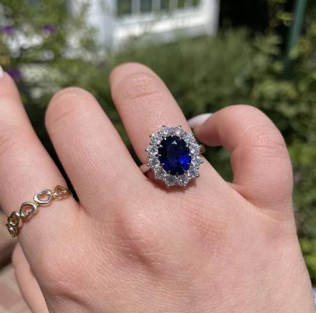 Anello "Diana" Zaffiro