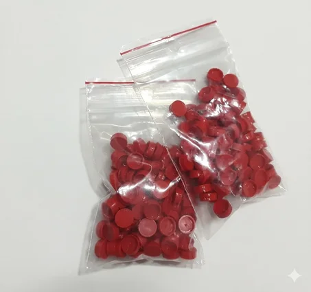 Pastilles rouge 100pc