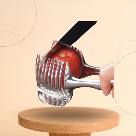 أداة تثبيت وتقطيع الخضروات