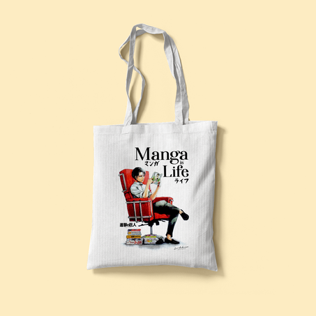 Attack on Titan -  Manga is life Levi tote bag