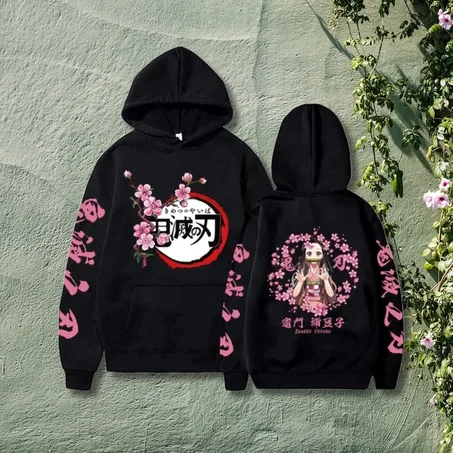Hoodie Manga Anime Kimetsu no Yaiba Nezuko Demon Slayer