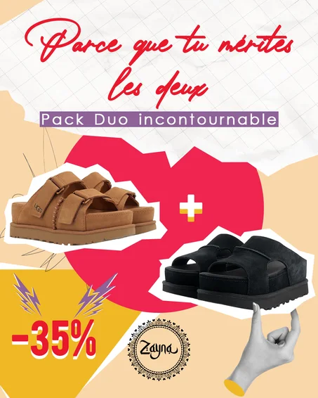 Pack 2 paires – UGG HI Comfort & Hi Cutout