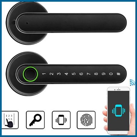 قفل الباب الكهربائي الذكي