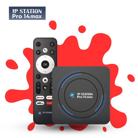 TV Box ip station pro 14 max+ 3 إشتراكات مجانية